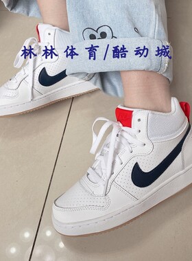 Nike Court Borough Mid GS白红芝加哥复古休闲板鞋839977-103