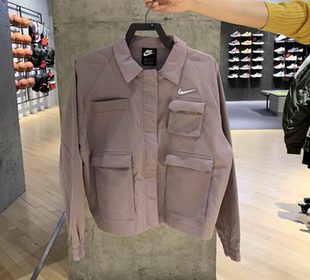 夹克外套CZ8900 531 休闲翻领运动工装 NIKE耐克女子银勾防风时尚