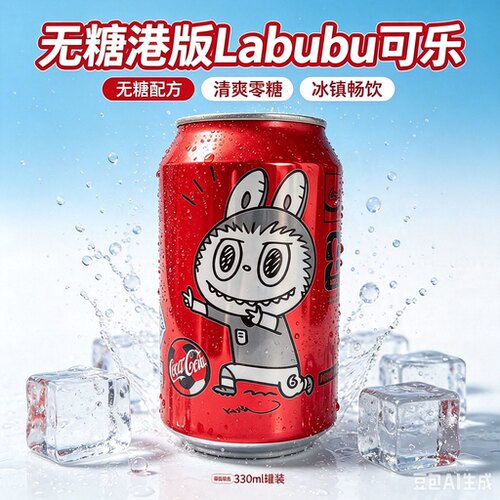 拉布布世界杯可口可乐汽水6罐