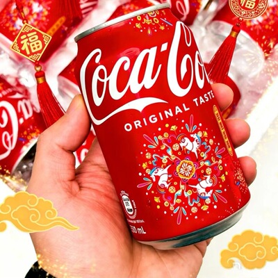 香港版新年限定可口可乐330ml