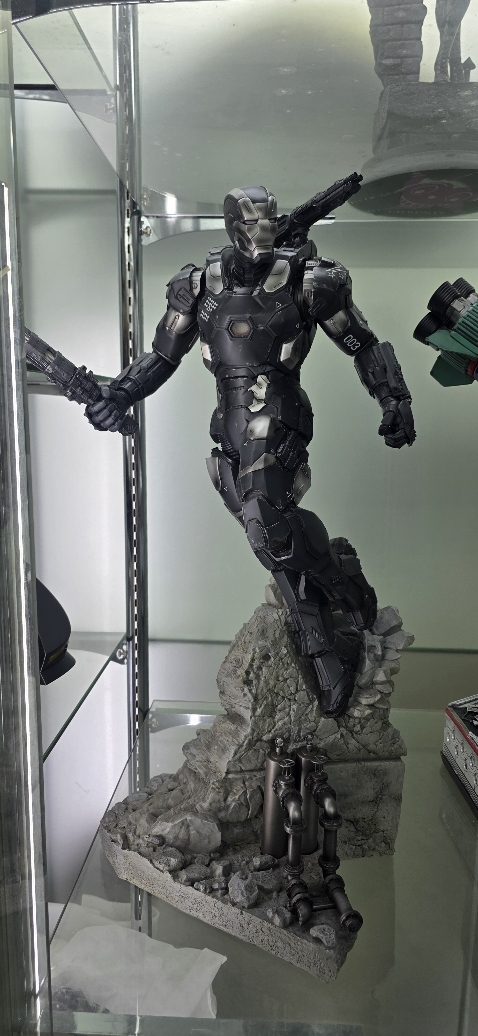 1/4复仇者联盟巴西厂战争机器翻模钢铁侠1/4 高70cm 树脂雕像模型