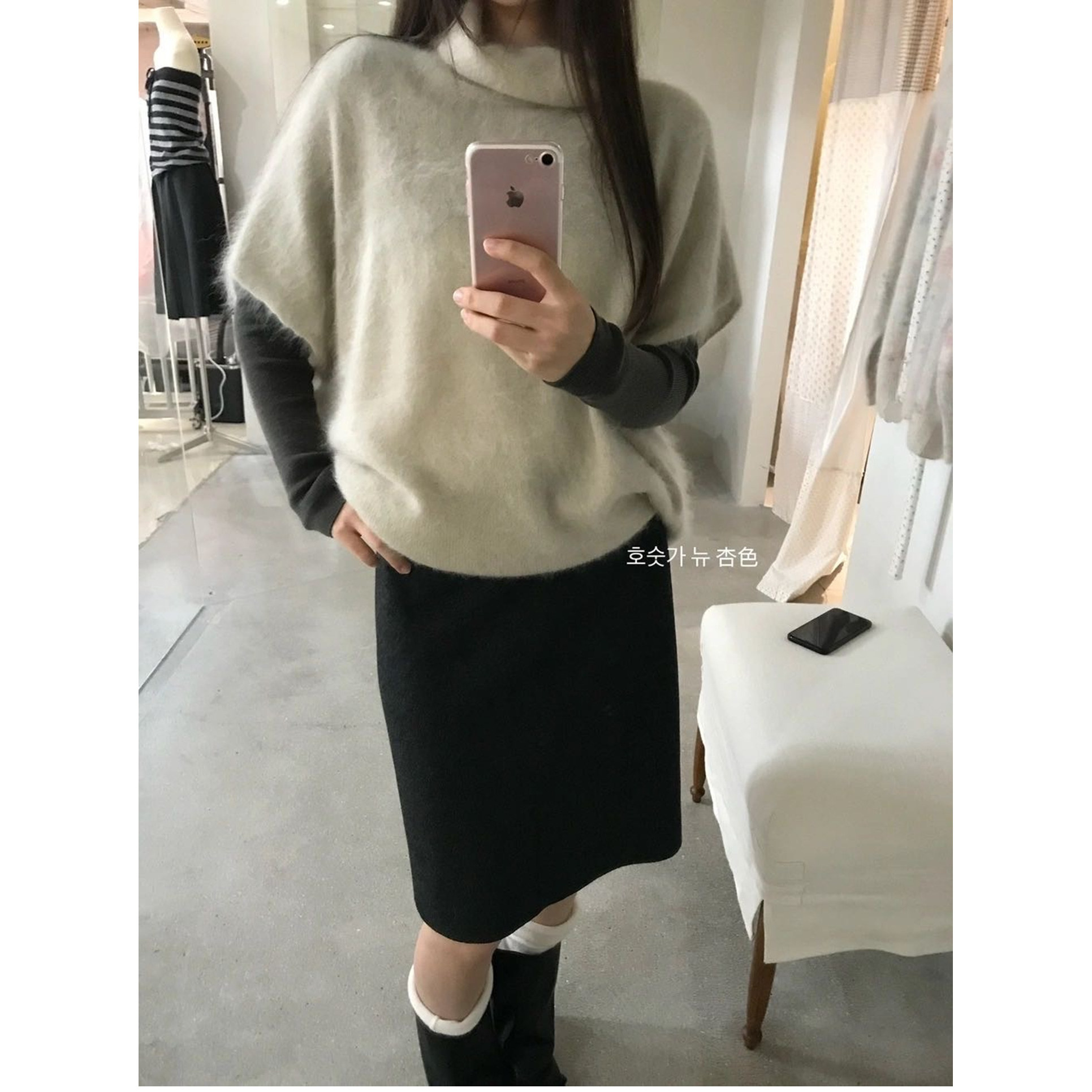 韩版宽松高领无袖拉毛羊毛背心马甲女潮欧洲站2026秋季新款欧货