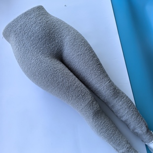 高腰保暖长裤软绵绵轻松弹力加厚胖人老人通用家居睡裤粗腿大臀围