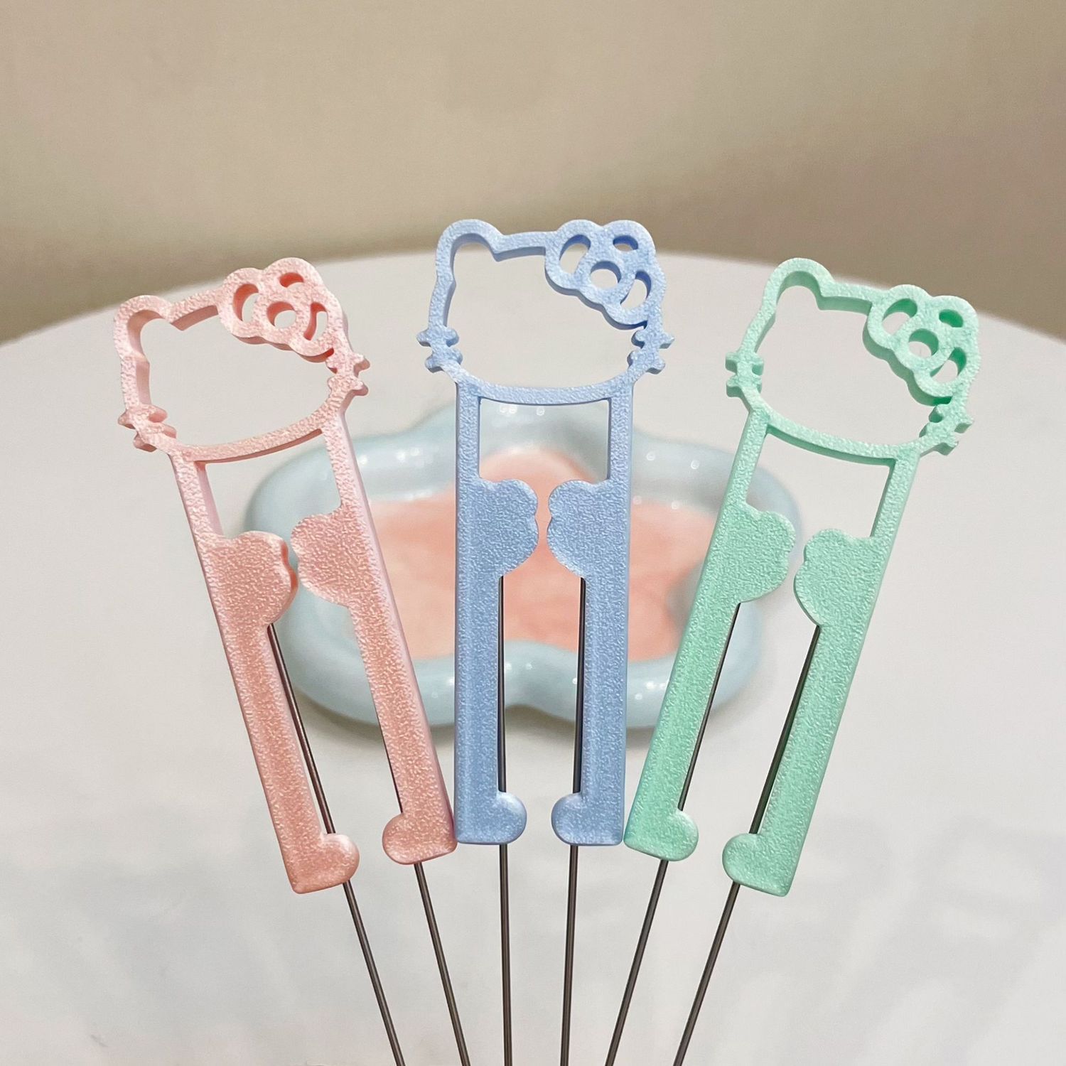 蝴蝶结KT拼豆笔双针拼豆工具笔一图片