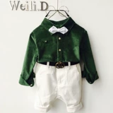 Весенняя осенняя рубашка, костюм мальчика цветочника, платье девочки цветочницы, комплект, для подиума