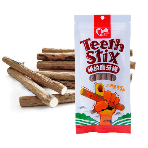 心然腐败猫洁牙棒木天蓼宠物零食