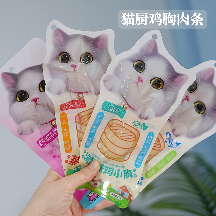 腐败猫 猫厨鲜美蒸煮金枪鱼鸡胸肉鸡小胸肉丝补水鸡胸肉25g