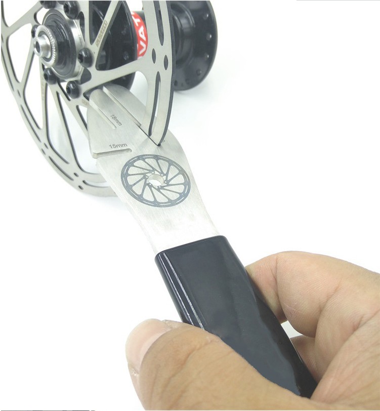 自行车碟刹盘刹车片碟刹片维修修理调节碟片校正工具蹭碟调整扳手