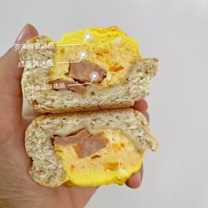 手作司康全麦咸蛋黄奶酪德肠代餐面包赤藓糖醇解馋零食卡低轻食