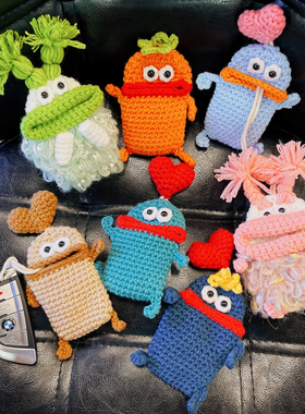 毛线汽车钥匙保护套壳包扣手工编织钥匙包可爱网红车挂件通用女款