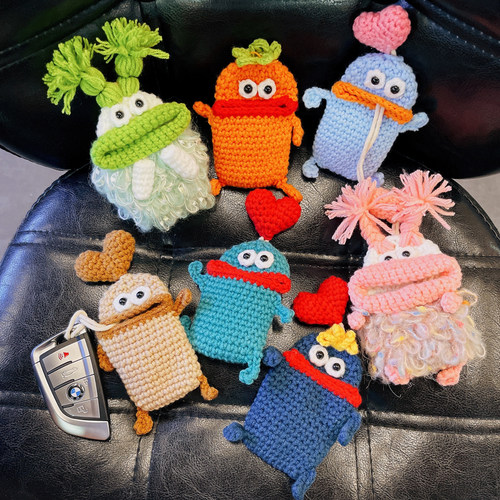 毛线汽车钥匙套可爱搞怪