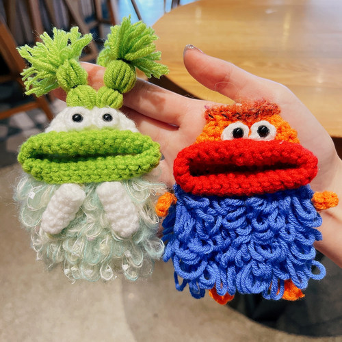 毛线汽车钥匙套可爱搞怪