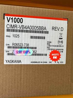 安川变频器CIMR-VB4A0005BBA全新正品现货