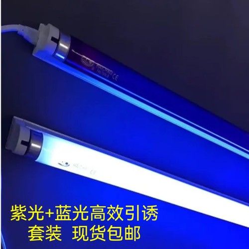知了灯诱蝉灯套装支架T840W 1.2M 30W0.9M蓝光紫光荧光诱蚊虫灯管