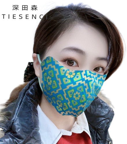 100%桑蚕丝宋锦瑕疵3D口罩