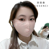 100%桑蚕丝宋锦瑕疵款 双面戴口罩防晒防紫外线防寒真丝3D立体大版