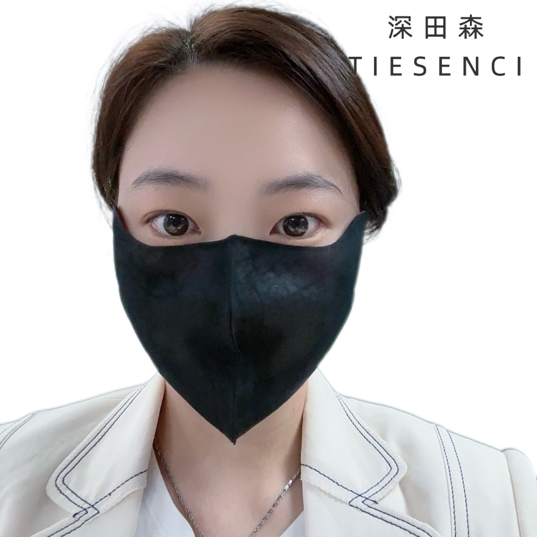 100%桑蚕丝香云纱口罩瑕疵款一个包邮3D立体保暖防晒防紫外线口罩
