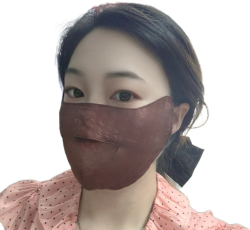 100%桑蚕丝香云纱3D立体保暖防晒防紫外线口罩鼻子开隐形口口罩