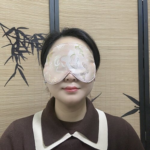 100%桑蚕丝宋锦眼罩 双面可用 双面真丝宋锦午休眼罩宋锦避光眼罩