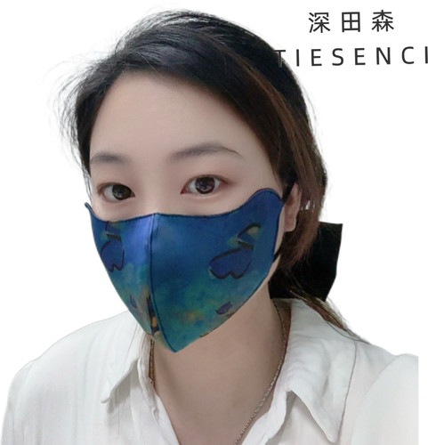 100%桑蚕丝香云纱儿童口罩