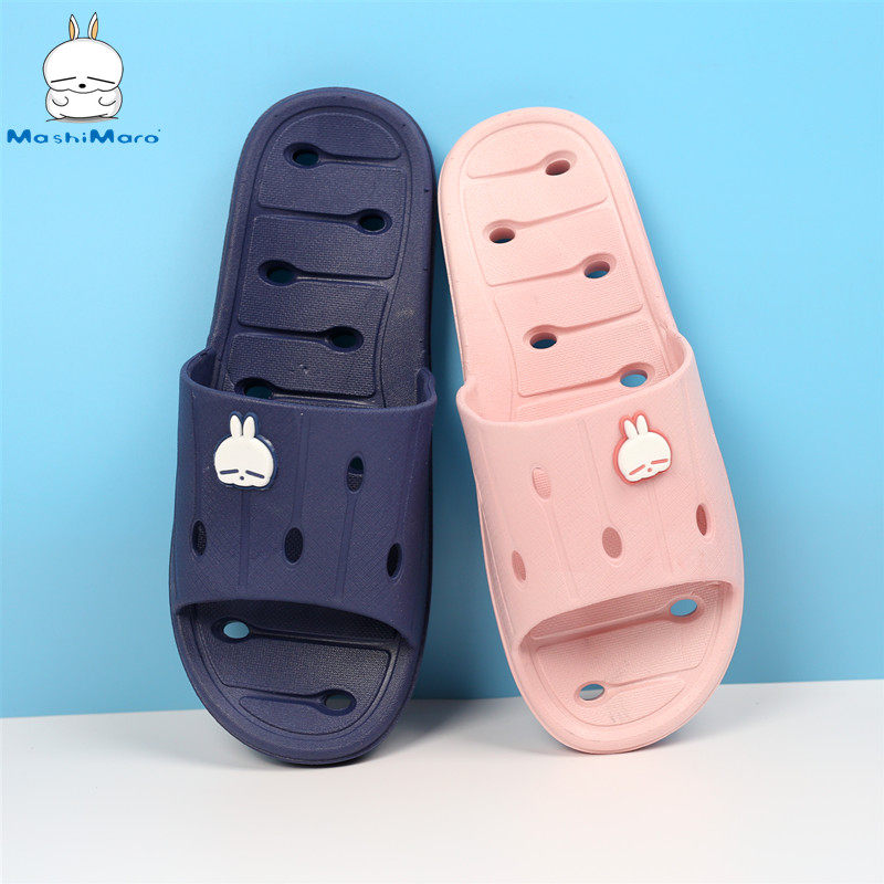 流氓兔凉拖鞋女夏季居家用漏水速干镂空软底浴室内洗澡冲凉防滑男