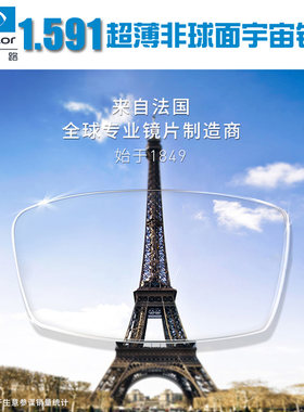 依视路钻晶防雾非球面超薄片