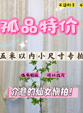 特价孤品窗帘纱帘五米以内小尺寸微瑕帘客厅卧室出租房遮光帘