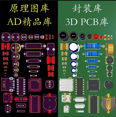 AD、Altium PCB封装库 3D库 STM32 AD封装库 元件库