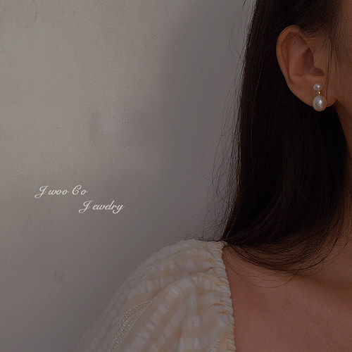 jwoo原创14k注金天然淡水珍珠