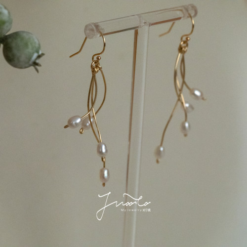 JWOOCO浪漫美国14K注金原创耳环