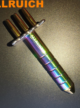 台湾熱賣便攜式圆型臉部磁疗棒隨身磁棒磁療按摩棒磁叉美容筆包邮