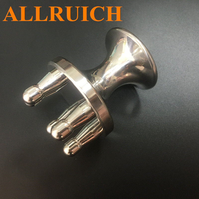 ALLRUICH正品磁疗按摩刷磁疗按摩棒五行经络按摩刷整体不锈钢材质