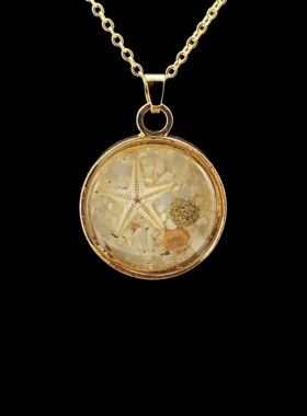 原创海星镀金夜光项链时尚个性