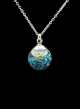 原创雏菊金银岛925银项链女手工