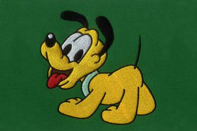 迪斯尼布鲁托Pluto小黄狗电脑绣花刺绣元素家用商用绣花机通用