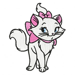 猫儿历险记电脑绣花刺绣元素文件动画卡通片人物绣花刺绣文件下载