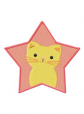 五角星和小猫电脑绣花刺绣元素1元低价格20万emb威尔克姆绣花刺绣