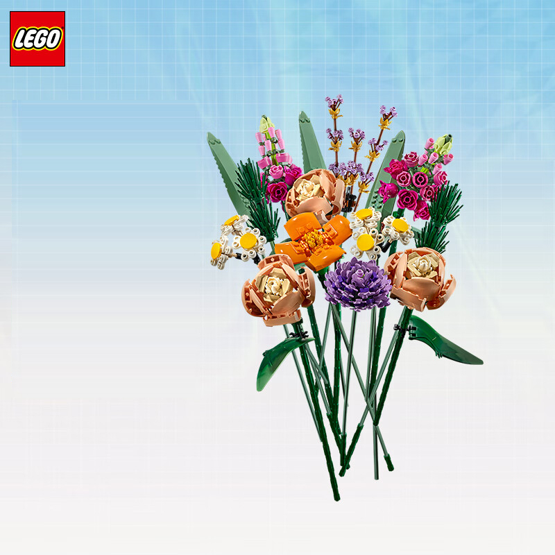 乐高（LEGO）积木10280花束18岁+男孩女孩玩具送女友生日礼物 玩具/童车/益智/积木/模型 普通塑料积木 原图主图