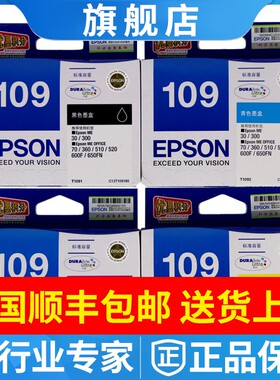 原装EPSON爱普生109黑色墨盒ME30/300 600F 650F ME1100墨水T1091