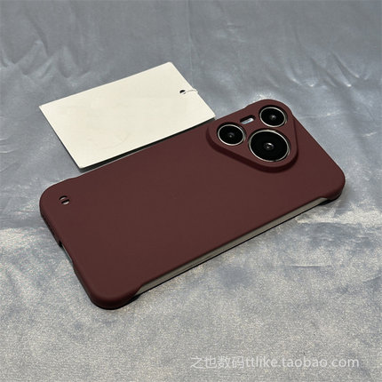 秋冬复古酒红色无边框壳K13Turbo适用oppoFindX9X8手机壳X7ultra硬x6pro肤感x纯色x3散热K12X半包11薄K10/k9S