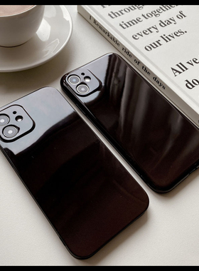 超薄亮面黑白色软壳GT6适用Realme真我13/12/11/10Pro手机壳neo5直边V20V23V25防摔V1113全包按键X7Pro至尊版