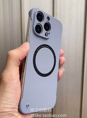 纯色无边框磁吸款Turbo4适用小米红米Note14/12手机壳11ETPro硬K90/K80/K70至尊版K60E精孔K50Ultra蓝K40SK30