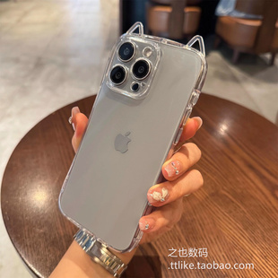 猫耳朵小蛮腰适用OPPOFindx9手机壳X8S plus超薄新款 上市个性 10Pro 透明软壳R17精孔Reno15C防摔14