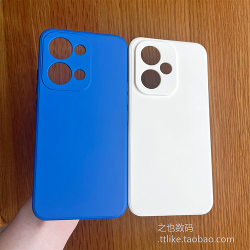 克莱因蓝色GT6适用真我RealmeGT5防摔neo5手机壳硅胶V23软全包精孔