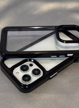 K80适用小米红米Note12Turbo手机壳K90/K60黑边K50至尊版K40s加厚note14/15撞色13透明K70E软边硬壳Turbo4pro