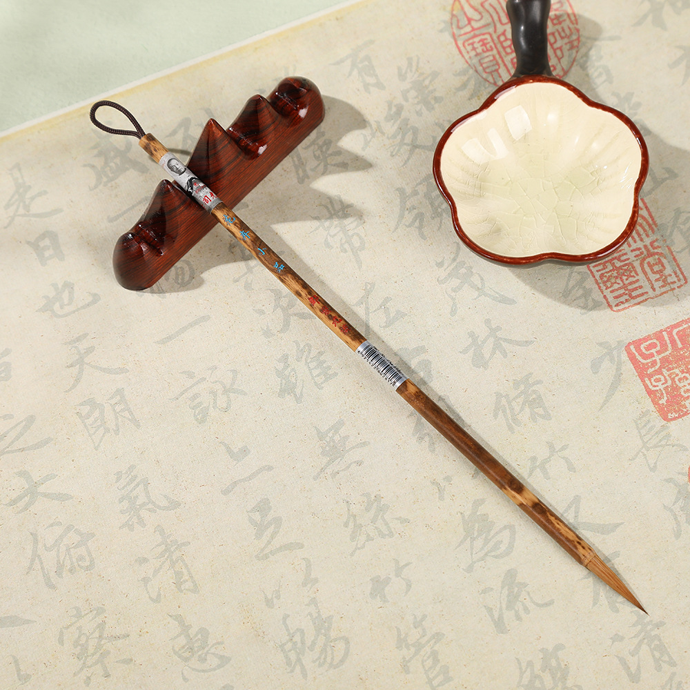 花卉小品毛笔 学生书法培训练习狼毫毛笔 新手抄经勾线笔文房四宝