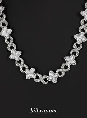 killwmmer爆闪四叶草项链男女款