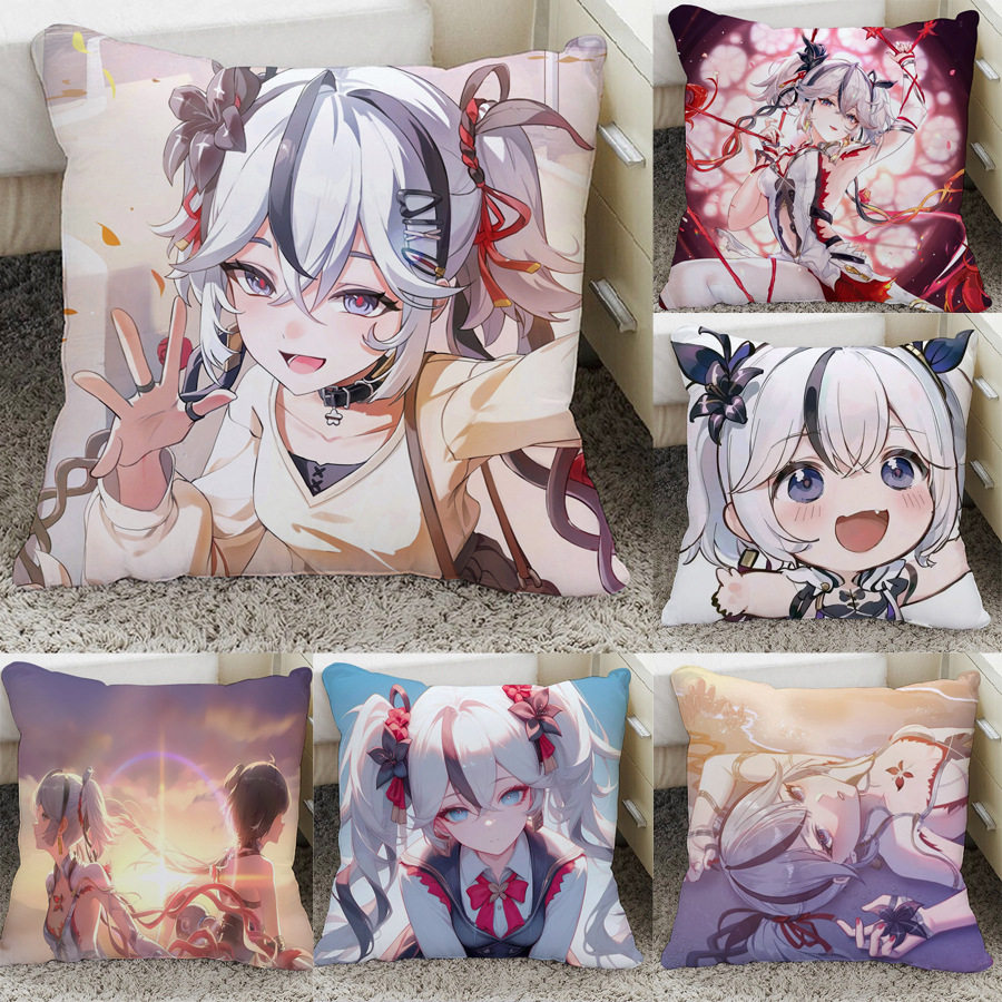 二次元枕头人物鸣潮椿沙发抱枕女生睡觉专用双面图片制作座椅靠垫