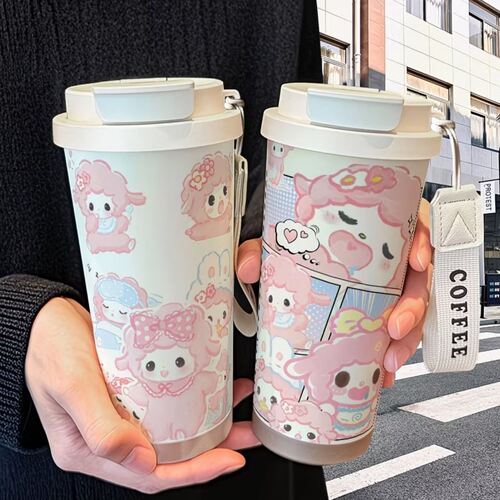 piano小羊可爱保温杯不锈