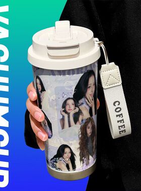 jio金智秀保温杯女水杯男不锈钢车载办公室泡茶杯子大容